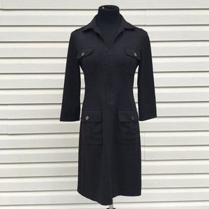 Etcetera black dress with pockets in front